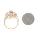 Yellow Gold Hessonite & Spessartite Garnet Diamond Halo Ring 10k Oval 2.43ctw