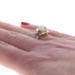 Yellow Gold Pearl Iolite Ring - 14k .20ctw