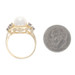 Yellow Gold Pearl Iolite Ring - 14k .20ctw