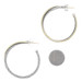 David Yurman Cable Crossover Hoop Earrings - Sterling Silver 925 Yellow Gold 18k