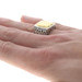 John Hardy Palu Hammered Chain Men's Ring Sterling 925 Yellow Gold 22k Statement