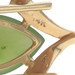 Yellow Gold Nephrite Jade Vintage Solitaire Necklace 18" - 14k Pear Cab 3.27ct