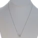 White Gold Diamond Halo Necklace - 14k Round 1.84ctw GIA Adjustable