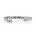 Sterling Silver Braid Cuff Bracelet 6 1/4" - 925