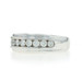 White Gold Diamond Men's Wedding Band - 14k Round 1.00ctw Channel Set Ring