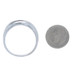 White Gold Diamond Men's Wedding Band - 14k Round 1.00ctw Channel Set Ring
