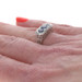 White Gold Sapphire Sapphire Vintage Three-Stone Ring - 14k Round .94ctw