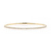 Yellow Gold Diamond Flex Bangle Bracelet 6 1/2" - 14k Round 1.02ctw Oval