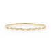 Yellow Gold Diamond Angled Flex Bangle Bracelet 6 3/4" - 14k Round .30ctw