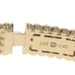 Yellow Gold Diamond Cross Point Wide Flex Bangle Bracelet 6 3/4" - 14k Rd .40ctw