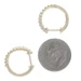 Yellow Gold Diamond Double Hoop Earrings - 14k Round Brilliant .43ctw Pierced
