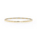 Yellow Gold Diamond Flex Bangle Bracelet 6 3/4" - 14k Round Brilliant .54ctw