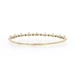 Yellow Gold Diamond Flower Flex Bangle Bracelet 6 3/4" - 14k Rd 1.66ctw Blossoms