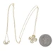Yellow Gold Diamond Flower Solitaire Necklace 18" - 14k Round .27ct Blossom