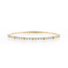Yellow Gold Diamond X Flex Bangle Bracelet 6 3/4" - 14k Round Brilliant .77ctw
