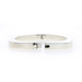 Sterling Silver Rounded Square Bangle Bracelet 7" - 925 Geometric