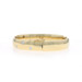 Yellow Gold Diamond Flush Set Hinged Bangle Bracelet 6 1/2"-18k 950 Round .45ctw
