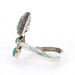 Sterling Silver Amazonite Bypass Cuff Bracelet 6 1/4" - 925 Trillion Cabachon