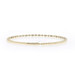 Yellow Gold Diamond Flex Bangle Bracelet 6 3/4" - 14k Marquise 1.06ctw