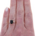 Yellow Gold Onyx Diamond Ring - 10k Emerald Cut