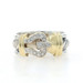 David Yurman Buckle Diamond Band - Sterling Silver 925 Yellow Gold 18k Ring
