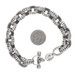 John Hardy Dot Toggle Bracelet 8" - Sterling Silver 925 Fancy Cable Chain