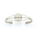 Spencer Navajo White Buffalo Turquoise Solitaire Cuff Bracelet 6 3/4" Ster 925