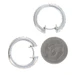 SCOTT KAY Basketweave Hoop Earrings - Sterling 925 Yellow Gold 18k Pierced