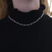 Sterling Silver Paperclip Chain Necklace 18" - 925