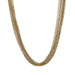 Yellow Gold Multi-Strand Cable Chain Necklace 16" - 14k