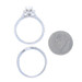 Neil Lane Diamond Halo Engagement Ring Wedding Band White Gold 14k Oval 1.87ctw