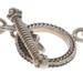 Sterling Silver Quartz Link Bracelet 7 1/4" - 925