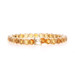 Yellow Gold Citrine Tennis Bracelet 7 1/2" - 10k Round 21.70ctw