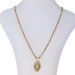 Yellow Gold Cubic Zirconia Our Lady of Guadalupe Necklace 23 3/4" - 10k Catholic