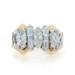 Yellow Gold Diamond Cluster Cocktail Ring - 18k Marquise 2.01ctw