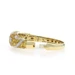 Yellow Gold Sapphire Diamond Scrolling Vine Bangle Bracelet 6" 18k Oval 17.85ctw