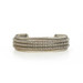Sterling Silver Triple Rope Cuff Bracelet 6 1/2" - 925