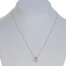 Yellow Gold Diamond X Crossover Pendant Necklace 18" -14k Round Brilliant .12ctw