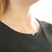 Yellow Gold Diamond X Crossover Pendant Necklace 18" -14k Round Brilliant .12ctw