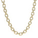 Yellow Gold Fancy Cable Chain Necklace 24" - 14k