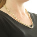 Yellow Gold Fancy Cable Chain Necklace 24" - 14k