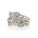 David Yurman Confetti Four Row Diamond Band - Sterling Silver 925 Rd .26ctw Ring