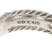 David Yurman Crossover X Diamond Band - Sterling Silver 925 Round Brilliant Ring