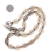 Lucas Robert Smoky Quartz Beaded Necklace 19 3/4" - Sterling Silver 925