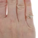 Yellow Gold Diamond Three-Stone Bypass Ring - 10k Single Cut