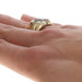 Yellow Gold Diamond X Men's Ring - 14k Princess 1.08ctw Cluster