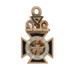 Yellow Gold Vintage Knights Templar Scottish Rite Men's Fob Pendant 10k Masonic