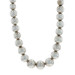 Sterling Silver Graduated Bead Necklace - 925