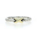 David Yurman Classic Cable X Band - Sterling 925 Yellow Gold 14k Crossover Ring