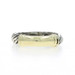 David Yurman Metro Bar Cable Band - Sterling Silver 925 Yellow Gold 14k Ring